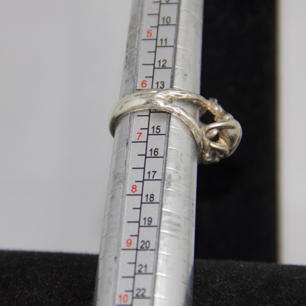925 Sterling Silver Panther Ring Animal Branch Double Band Size 6.5 Big Cat - Picture 9 of 9